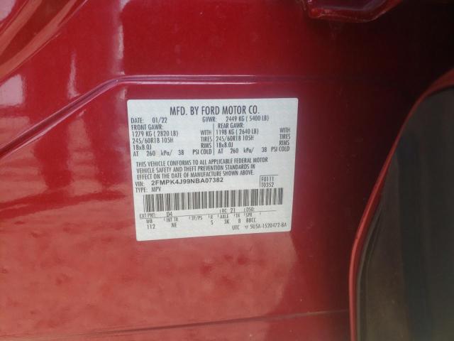 Photo 11 VIN: 2FMPK4J99NBA07382 - FORD EDGE 