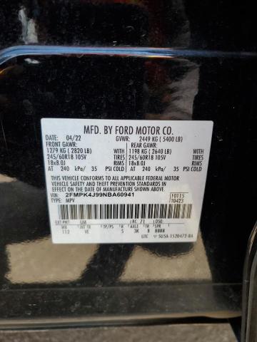 Photo 12 VIN: 2FMPK4J99NBA60941 - FORD EDGE 