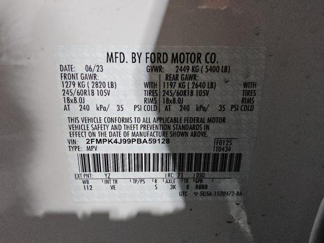 Photo 12 VIN: 2FMPK4J99PBA59128 - FORD EDGE SEL 