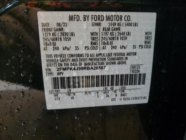 Photo 12 VIN: 2FMPK4J99RBA26567 - FORD EDGE SEL 