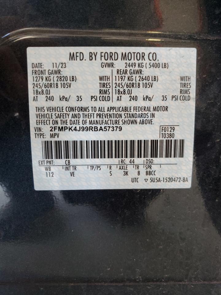 Photo 12 VIN: 2FMPK4J99RBA57379 - FORD EDGE 