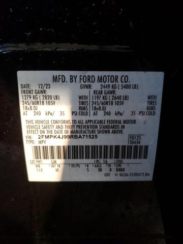 Photo 12 VIN: 2FMPK4J99RBA71525 - FORD EDGE SEL 