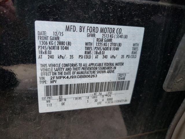 Photo 9 VIN: 2FMPK4J9XGBB06263 - FORD EDGE 