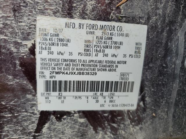 Photo 11 VIN: 2FMPK4J9XJBB38329 - FORD EDGE 