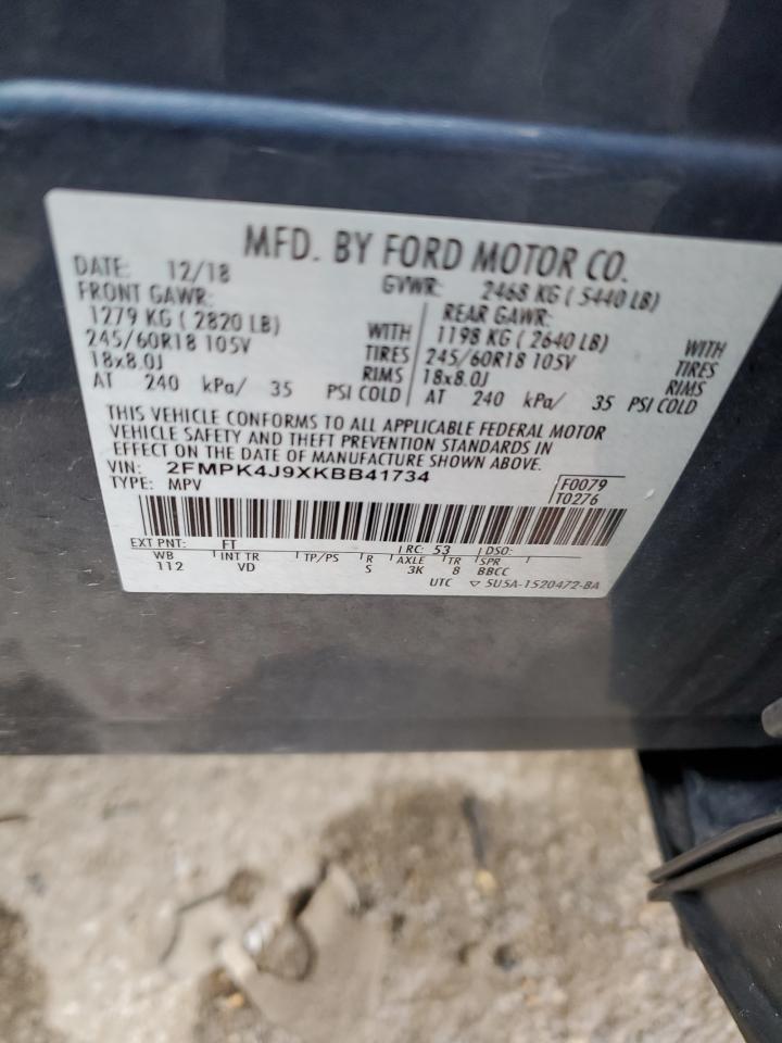 Photo 12 VIN: 2FMPK4J9XKBB41734 - FORD EDGE 