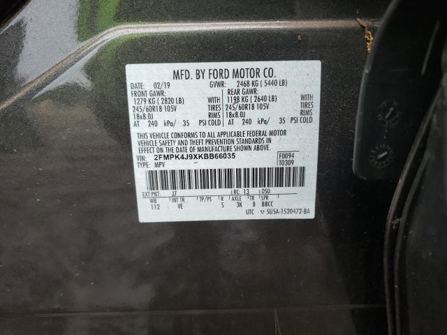 Photo 9 VIN: 2FMPK4J9XKBB66035 - FORD EDGE SEL 