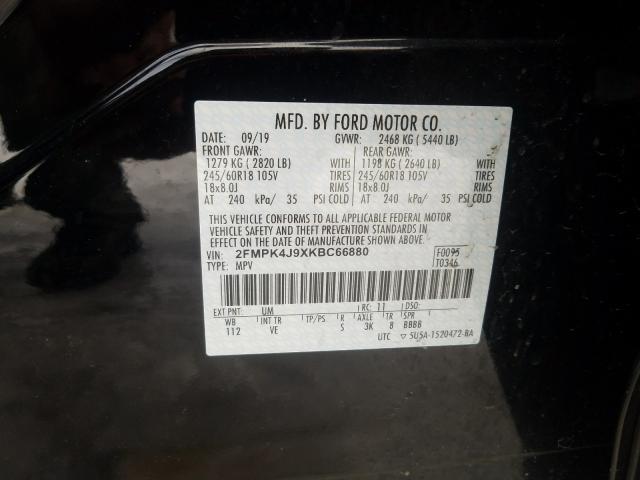 Photo 9 VIN: 2FMPK4J9XKBC66880 - FORD EDGE SEL 