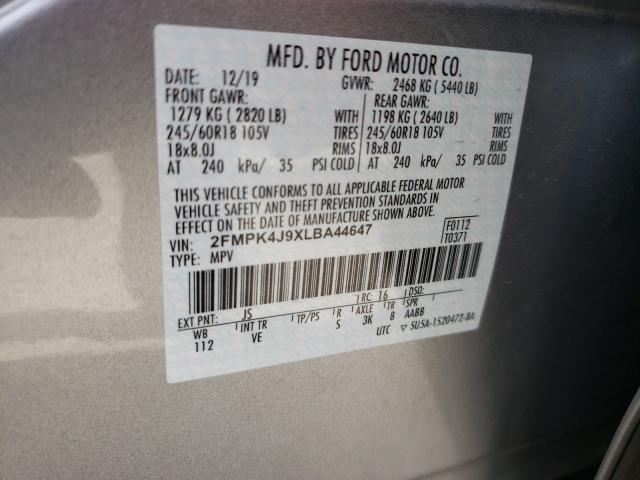 Photo 9 VIN: 2FMPK4J9XLBA44647 - FORD EDGE SEL 