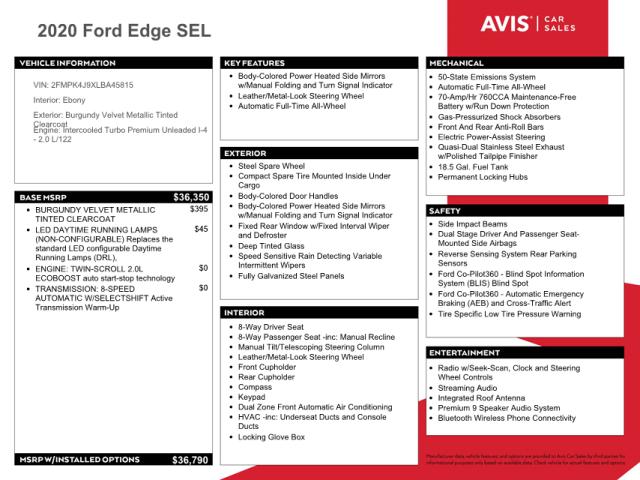 Photo 9 VIN: 2FMPK4J9XLBA45815 - FORD EDGE 