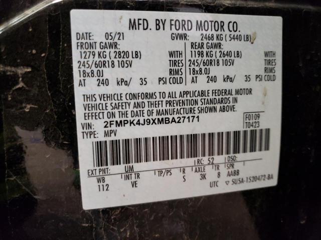 Photo 13 VIN: 2FMPK4J9XMBA27171 - FORD EDGE SEL 