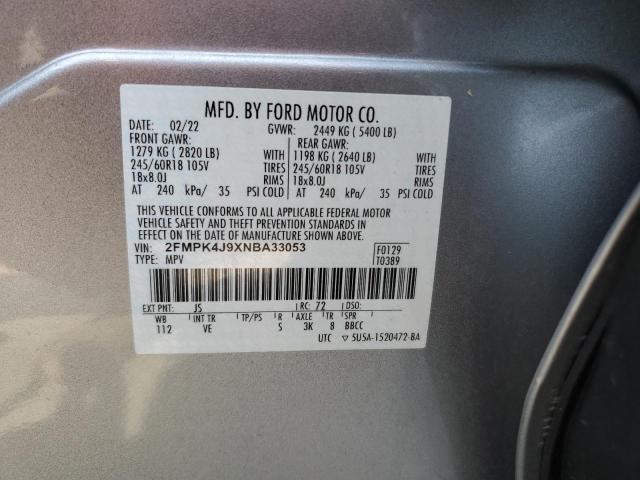 Photo 12 VIN: 2FMPK4J9XNBA33053 - FORD EDGE SEL 