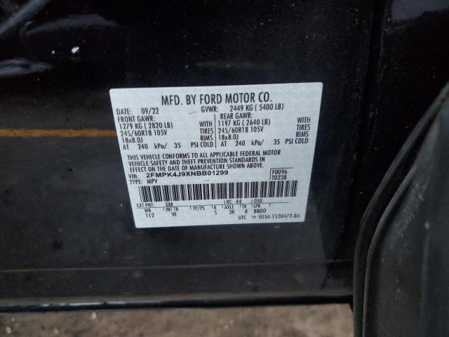 Photo 12 VIN: 2FMPK4J9XNBB01299 - FORD EDGE SEL 