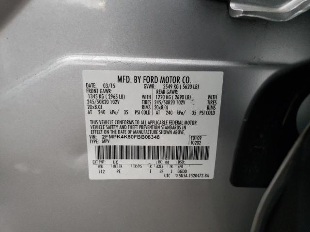 Photo 12 VIN: 2FMPK4K80FBB08348 - FORD EDGE TITAN 