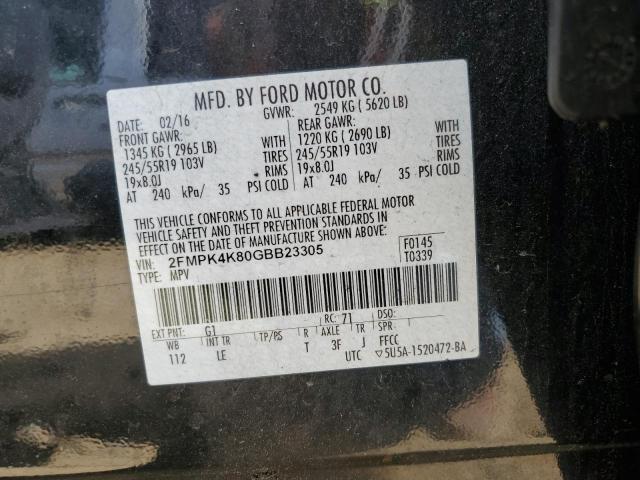 Photo 12 VIN: 2FMPK4K80GBB23305 - FORD EDGE 