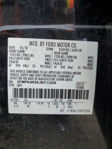 Photo 12 VIN: 2FMPK4K80JBC13268 - FORD EDGE TITAN 