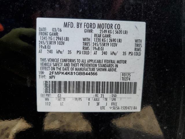 Photo 12 VIN: 2FMPK4K81GBB44566 - FORD EDGE 