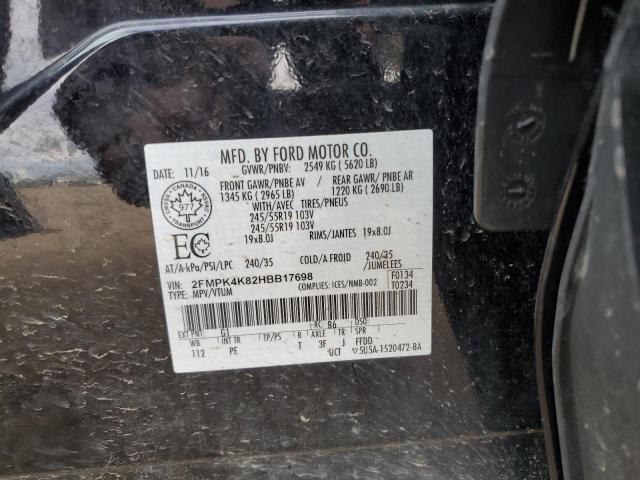 Photo 12 VIN: 2FMPK4K82HBB17698 - FORD EDGE TITAN 