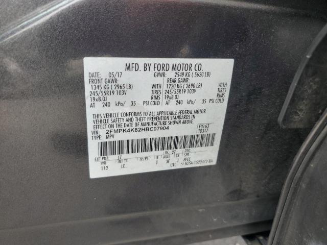 Photo 12 VIN: 2FMPK4K82HBC07904 - FORD EDGE TITAN 