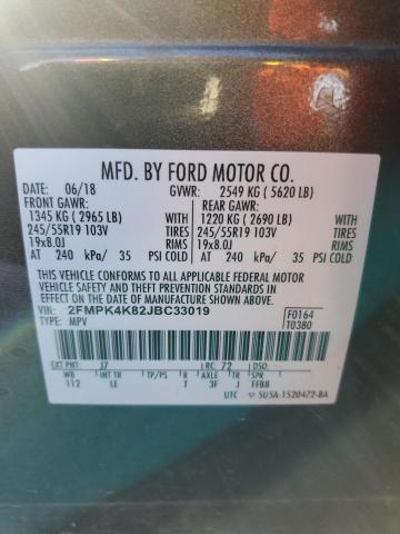 Photo 11 VIN: 2FMPK4K82JBC33019 - FORD EDGE 