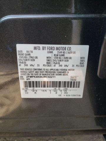 Photo 12 VIN: 2FMPK4K84JBC02211 - FORD EDGE 