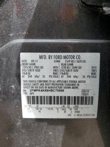 Photo 12 VIN: 2FMPK4K88HBC70098 - FORD EDGE 