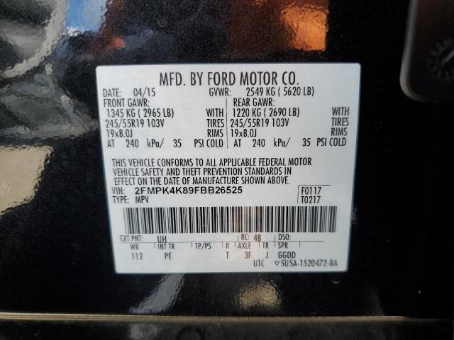 Photo 12 VIN: 2FMPK4K89FBB26525 - FORD EDGE TITAN 