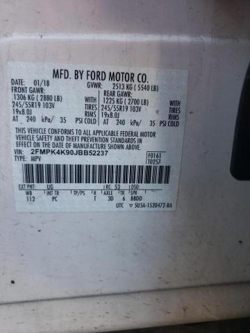 Photo 12 VIN: 2FMPK4K90JBB52237 - FORD EDGE 