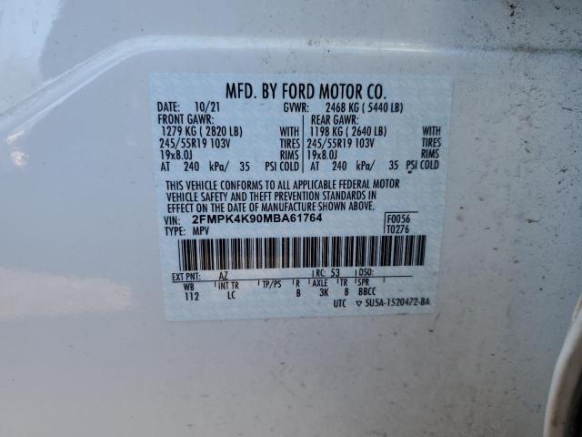 Photo 13 VIN: 2FMPK4K90MBA61764 - FORD EDGE TITAN 