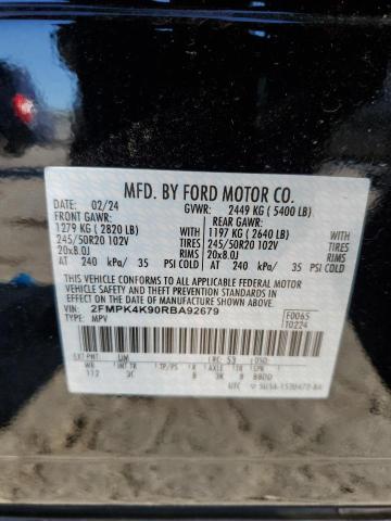 Photo 12 VIN: 2FMPK4K90RBA92679 - FORD EDGE TITAN 