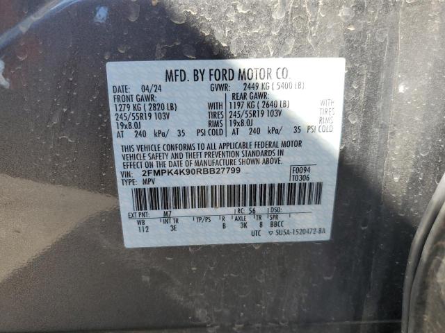 Photo 13 VIN: 2FMPK4K90RBB27799 - FORD EDGE TITAN 