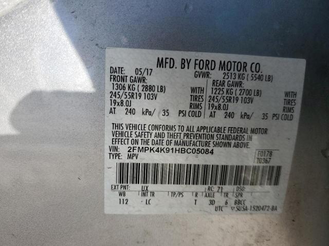 Photo 11 VIN: 2FMPK4K91HBC05084 - FORD EDGE 