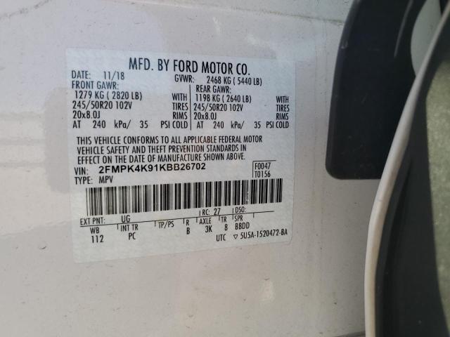 Photo 12 VIN: 2FMPK4K91KBB26702 - FORD EDGE 