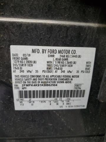 Photo 11 VIN: 2FMPK4K91KBB62504 - FORD EDGE 