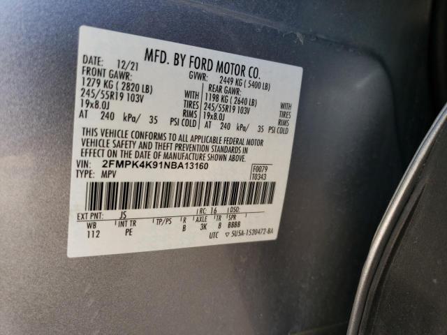 Photo 11 VIN: 2FMPK4K91NBA13160 - FORD EDGE 