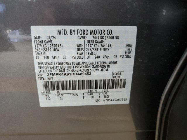 Photo 12 VIN: 2FMPK4K91RBA89452 - FORD EDGE TITAN 