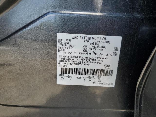 Photo 12 VIN: 2FMPK4K92KBC37601 - FORD EDGE 