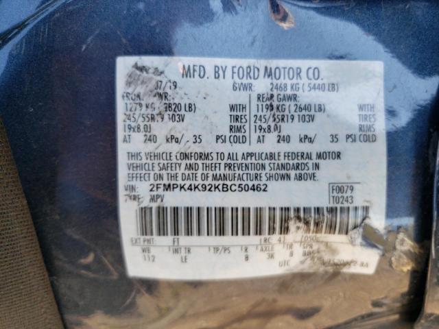 Photo 12 VIN: 2FMPK4K92KBC50462 - FORD EDGE 