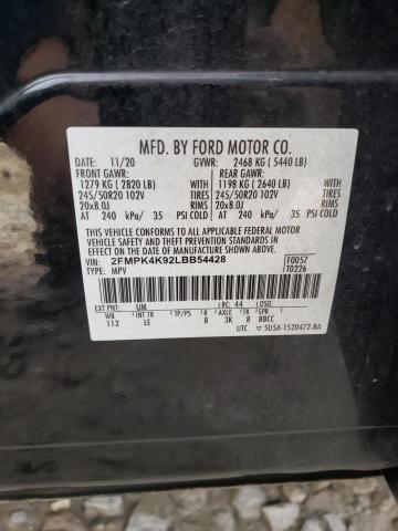 Photo 12 VIN: 2FMPK4K92LBB54428 - FORD EDGE TITAN 