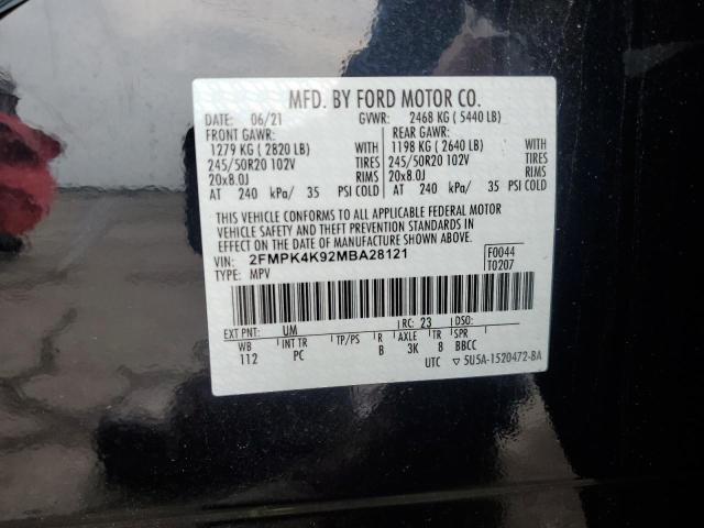 Photo 13 VIN: 2FMPK4K92MBA28121 - FORD EDGE TITAN 