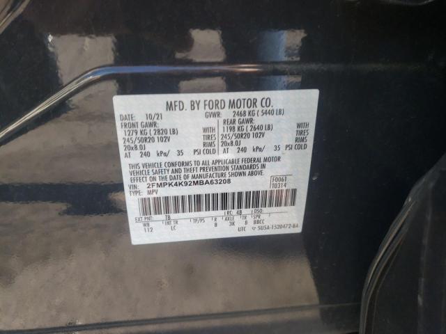 Photo 9 VIN: 2FMPK4K92MBA63208 - FORD EDGE TITAN 