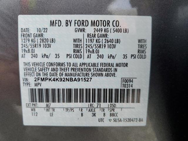 Photo 13 VIN: 2FMPK4K92NBA91527 - FORD EDGE 