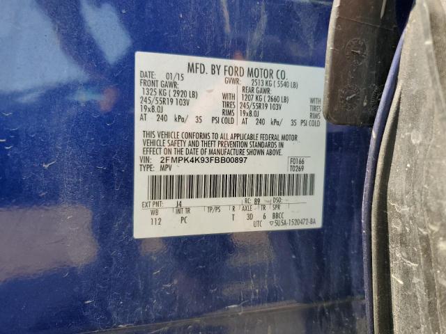 Photo 12 VIN: 2FMPK4K93FBB00897 - FORD EDGE 