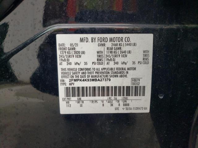 Photo 12 VIN: 2FMPK4K93MBA27379 - FORD EDGE 