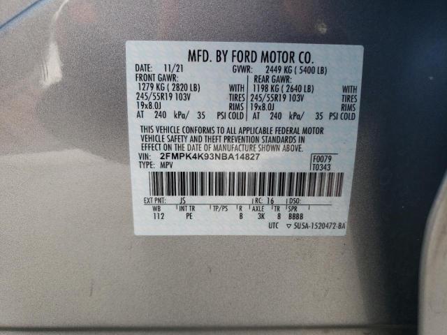 Photo 12 VIN: 2FMPK4K93NBA14827 - FORD EDGE 