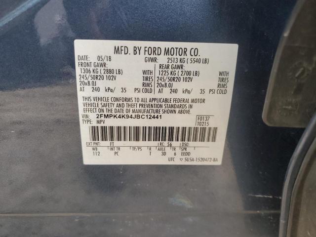 Photo 13 VIN: 2FMPK4K94JBC12441 - FORD EDGE TITAN 