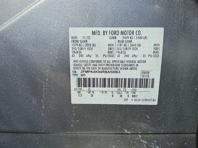 Photo 12 VIN: 2FMPK4K94RBA50063 - FORD EDGE TITAN 