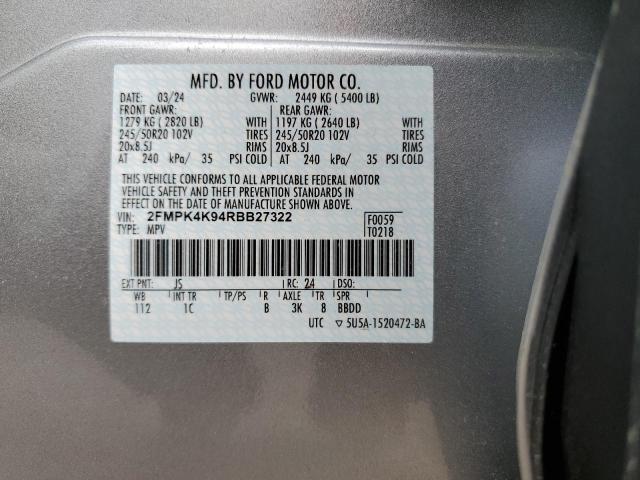 Photo 13 VIN: 2FMPK4K94RBB27322 - FORD EDGE TITAN 