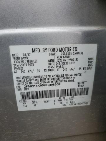 Photo 12 VIN: 2FMPK4K95HBB98608 - FORD EDGE 