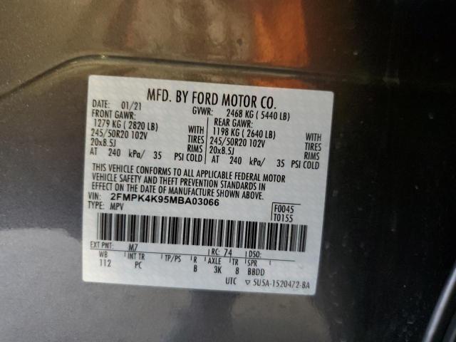 Photo 11 VIN: 2FMPK4K95MBA03066 - FORD EDGE 