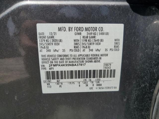Photo 12 VIN: 2FMPK4K95NBA37817 - FORD EDGE 